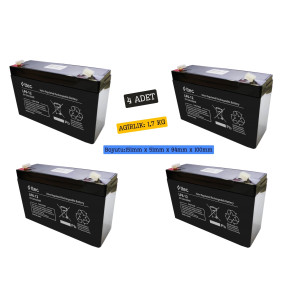 TTEC 6V 12Ah Akü 4 Adet TTEC 6V 12Ah Akü 4 Adet